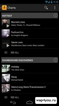 Скриншот SoundHound для Андроид