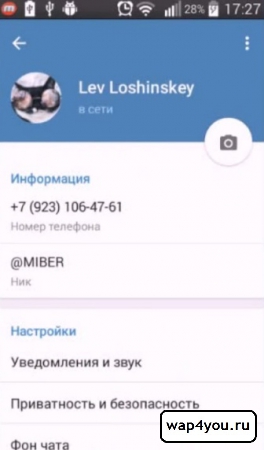 Скриншот Telegram для Android