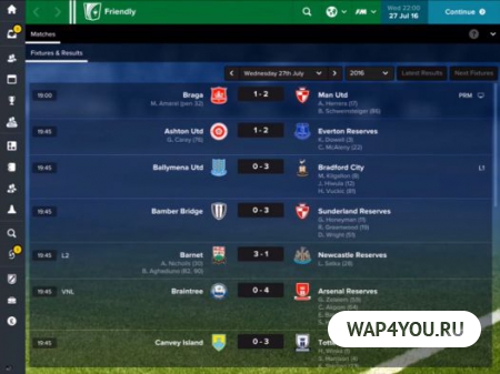 Football Manager Touch 2017 для Android