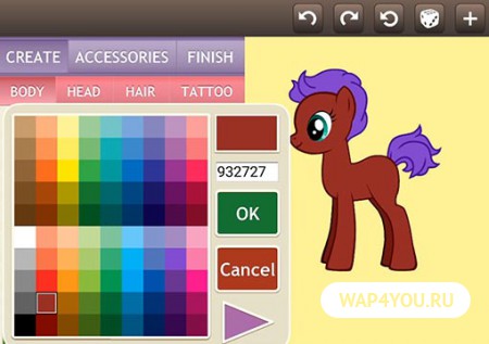 Pony Creator для Андроид